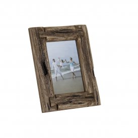 Photo frame DKD Home Decor Aged finish Crystal Brown Trunks MDF Wood (18 x 2 x 23 cm)