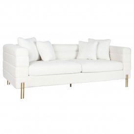 Sofa DKD Home Decor Weiß Metall 205 x 85 x 73 cm