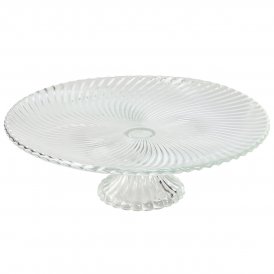 Home ESPRIT Flat tallerken Gjennomsiktig Krystall 31 x 9, 5 cm Transparent Glass
