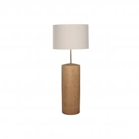 Home ESPRIT Golvlampa Home ESPRIT Brun beige 220 V 50 X 50 X 124,5 cm
