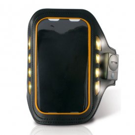 Sports Bracelet with LED KSIX 4" Black Neoprene