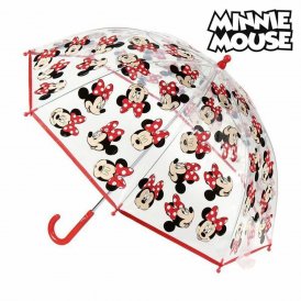 Bubble Umbrella Minnie Mouse Transparent (ø 45 cm)