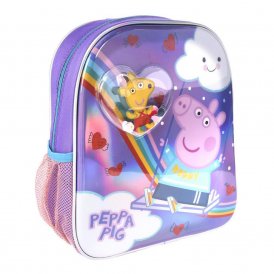 Child bag Peppa Pig Purple (25 x 31 x 10 cm)
