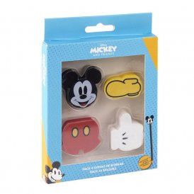 Eraser Set Mickey Mouse (4 pcs)