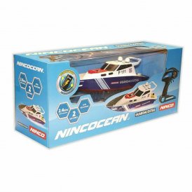 Ninco Fjernstyrt båt R/C Police Hvit