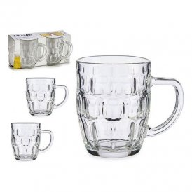 Beer Mug 25958 Transparent Glass 520 ml
