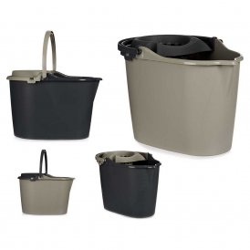 Cleaning bucket Grey Dark grey Light grey polypropylene 15 L (1 uds)