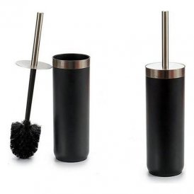 Toilet Brush Black Silver Stainless steel Plastic 9,5 x 38,5 x 9,5 cm