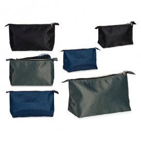 Toilet Bag Black Grey Blue 9 x 16 x 24 cm (9 x 16 x 24 cm)