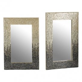 Mirror Grey Faded effect Mirror (2,5 x 91,5 x 61,5 cm)
