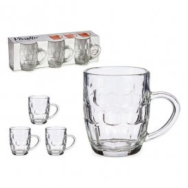 Set of jugs 67637 Transparent Glass 280 ml