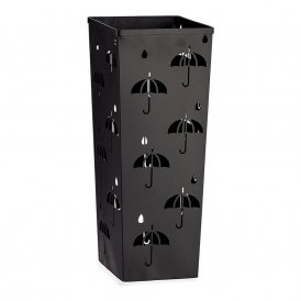 Umbrella stand Black Metal (21 x 49 x 21 cm)