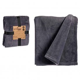 Fleece Blanket 125 x 0,5 x 150 cm Grey
