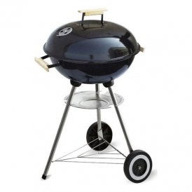Coal Barbecue with Cover and Wheels Algon Black (Ø 45 cm) Enamelled Steel