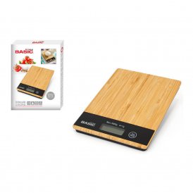 kitchen scale Basic Home Basic Digital Squared Bamboo