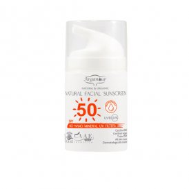 Facial Sun Cream Natural & Organic Arganour Spf50 (50 ml)