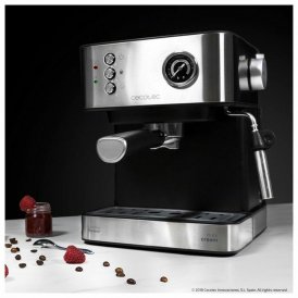 Cecotec Ekspress Manuell Kaffemaskin Power Espresso 20 Professionale 850 W 1, 5 L Svart Rustfritt stål