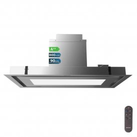 Cecotec Integrerad Köksfläkt Bolero Flux TIR 908000 Inox A++ 90cm 800m³/h LED rostfritt stål