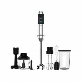 Cecotec Håndholdt Mikser Power TitanBlack 1500 XL PerfectCream & Crush W Svart Glass