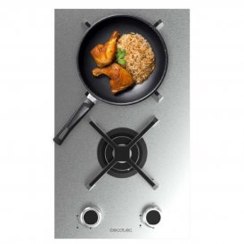 Cecotec Gasskoketopp Squad G 2400S 2 bluss 5200W rustfritt stål WOK elektrisk tenning
