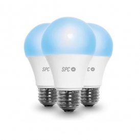 Smart Light bulb SPC 6111B Aura 800 Wifi 10 W E27 75 W 2500K - 6500K (3 uds)