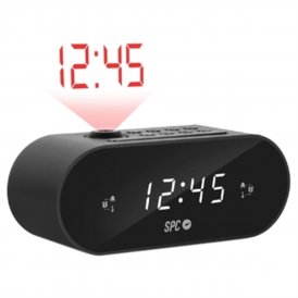 Radio Alarm Clock with LCD Projector SPC 4586N Black