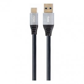 USB A - USB C kaapeli DCU Musta (1,5M)