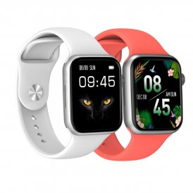 DCU Tecnologic Smartklokke DCU COLORFUL 2 Hvit Sølv