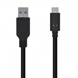 USB A to USB C Cable Aisens A107-0450 1,5 m Black
