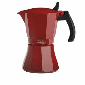 JATA Italian Kaffekanne Cafetera de inducción rød vulcano Rød Aluminium 12 Kupit (1 enheter)