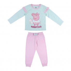 Children's Pyjama Peppa Pig Pink Turquoise