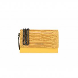 Håndveske for Kvinner Laura Ashley DUDLEY-CROCO-YELLOW Gul 22 x 12 x 5 cm