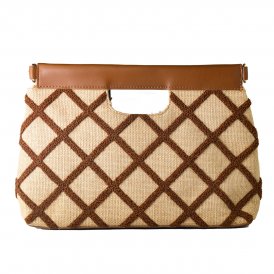 Håndveske for Kvinner Laura Ashley VALETTA-QUILTED-TAN Brun 30 x 20 x 9 cm