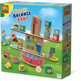 SES Creative Utbildningsspel SES Creative Wooden balance boat