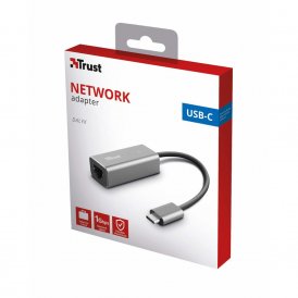 USB C to RJ45 Network Adapter Trust 23771 Grey