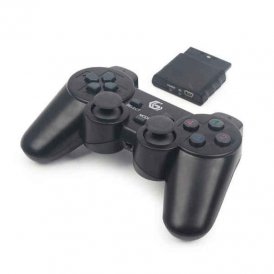 Wireless Gaming Controller GEMBIRD Dual Gamepad PC PS2 PS3 Black