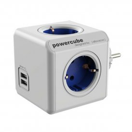 Allocacoc Multipluggskube Power Cube 1202BL/DEOUPC USB Hvit