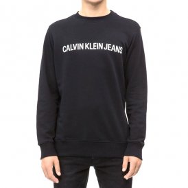 Men’s Sweatshirt without Hood Calvin Klein CORE LOGO INTITUTIONAL J30J30775 Black Men