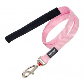 Hundeleder rød Dingo rosa (1.5 x 120 cm) (15mm x 120 cm)