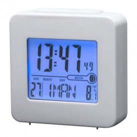Alarm Clock Denver Electronics REC-34 White Blue