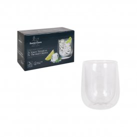 Inde Sett med glass Santa Clara Borosilikatglass 250 ml 2 Deler