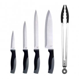 Knife Set Bergner Q3593 Black Stainless steel 5 Pieces (5 pcs)