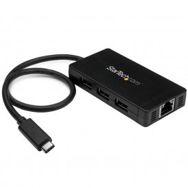 USB Hub Startech HB30C3A1GE Black 2100 W