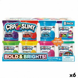 Cra-Z-Art Modelleringsleirespill Bold&Brights (6 enheter) Slime Plast