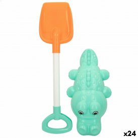 Colorbaby Strandlekesett 2 Deler Krokodille Spade polypropylen (24 enheter)
