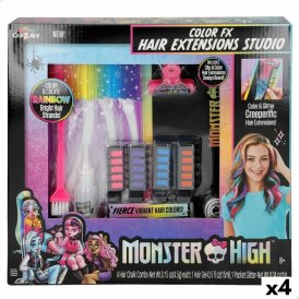 Monster High Hårstyling-Sett Hårutvidere 4 enheter