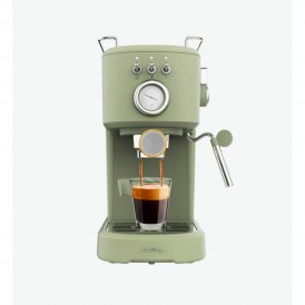 Cecotec Ekspress Kaffemaskin Power Espresso 20 Retro 1100 W bar 1, 25 L Grønn Rustfritt stål