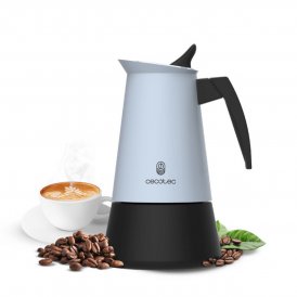 Cecotec Italiensk Kaffetrakter Piccolina 900 Blå 10 Kopper Ergonomisk Håndtak Rustfritt stål
