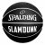 Spalding Ball til Basketball Slam Dunk Svart (Størrelse 7) Lær