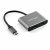 Startech USB C til HDMI/DisplayPort-Adapter CDP2DPHD 4K Ultra HD Grå Aluminium